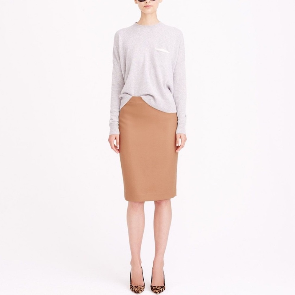 J. Crew Women’s No. 2 Pencil Skirt in Camel